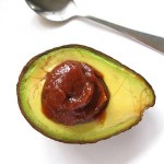 Avocado tomato sauce snack (square)